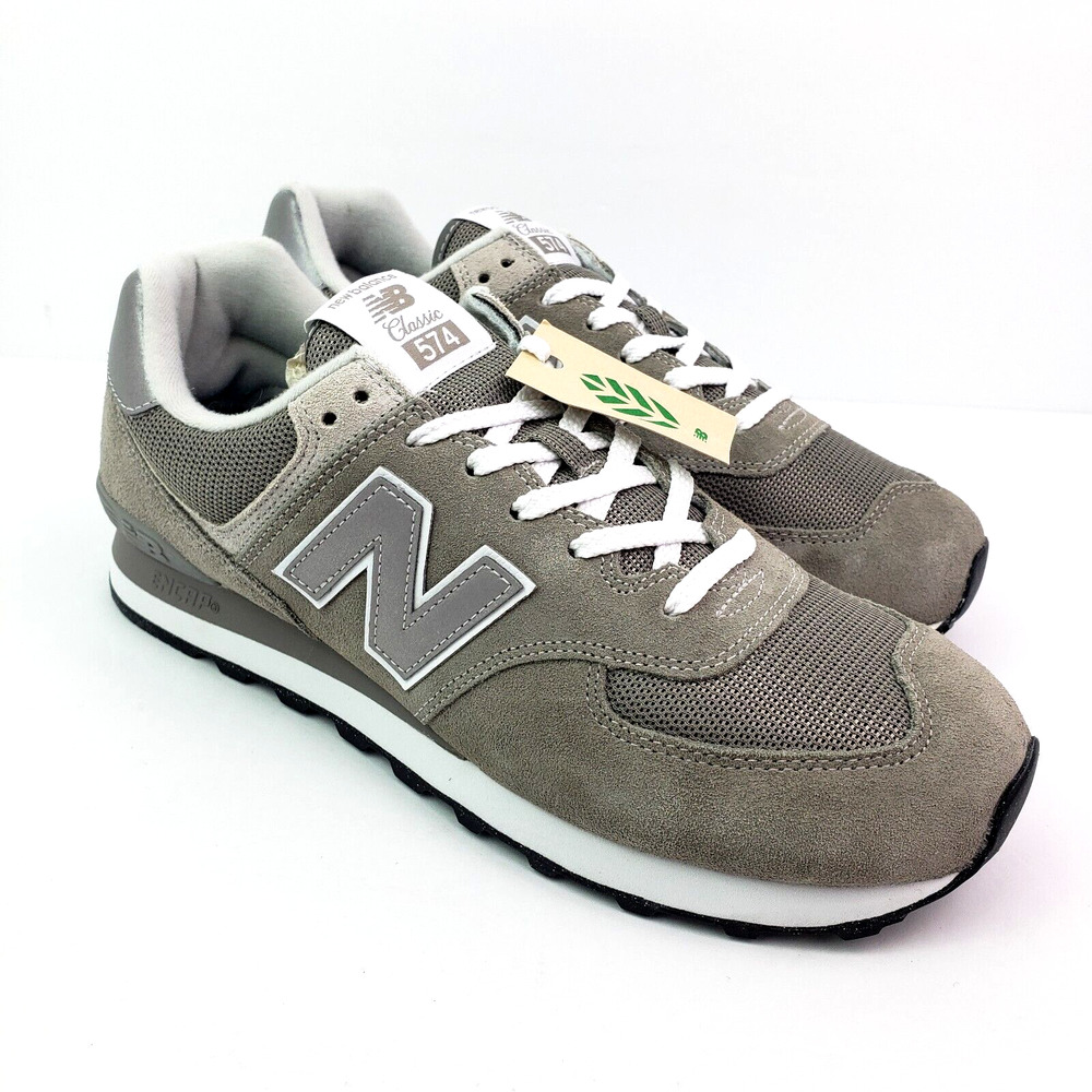 New Balance Classic 574 Mens Size 10.5 Gray Suede Lifestyle Sneaker Shoes